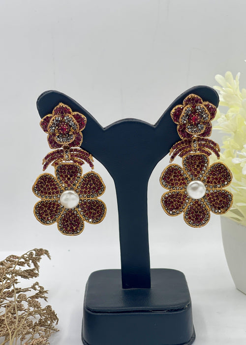 Shop the Gul-e-Shab Stud Earrings from Zarosh Jewel