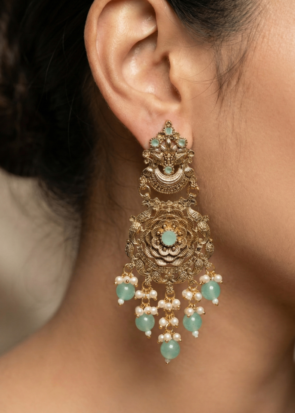 Shop the Gul-e-Zar Sahara Earrings from Zarosh Jewel