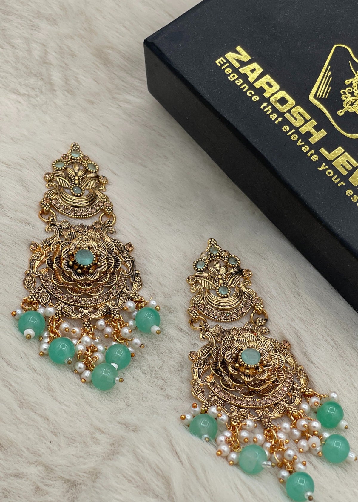Shop the Gul-e-Zar Sahara Earrings from Zarosh Jewel