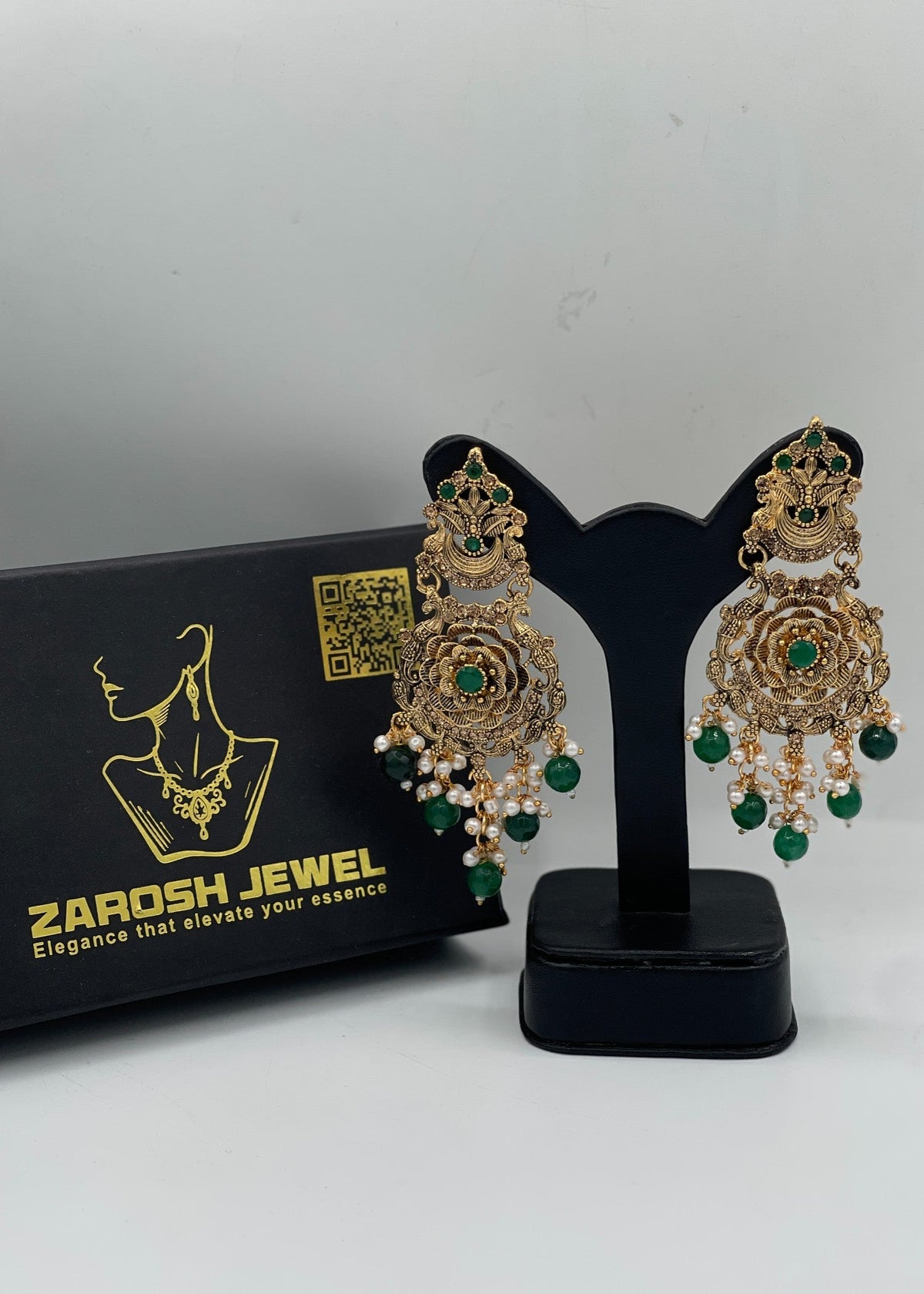 Shop the Gul-e-Zar Sahara Earrings from Zarosh Jewel