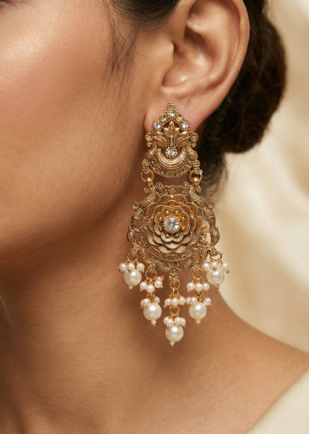 Shop the Gul-e-Zar Sahara Earrings from Zarosh Jewel