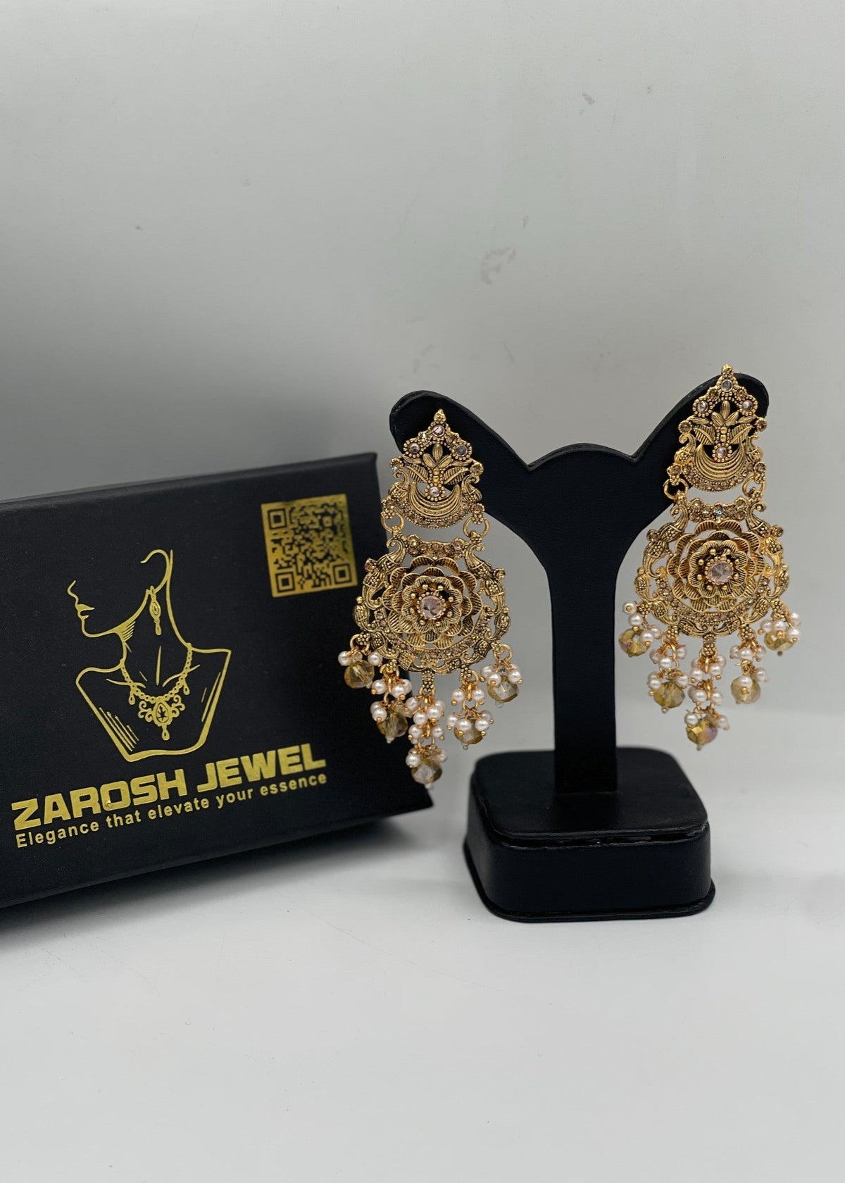 Shop the Gul-e-Zar Sahara Earrings from Zarosh Jewel
