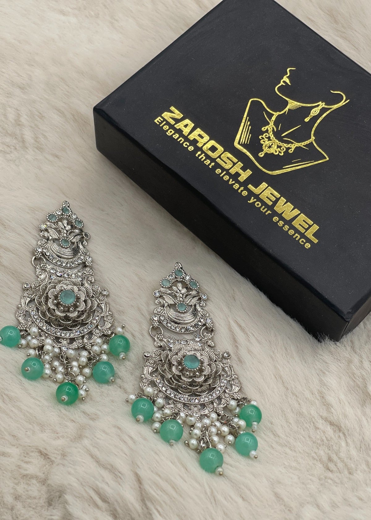 Shop the Gul-e-Zar Sahara Earrings from Zarosh Jewel