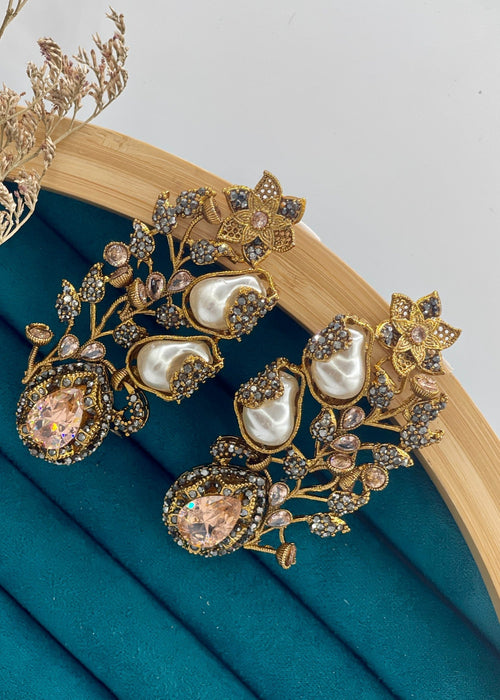 Shop the Gulbahar Luxury Statement Earrings from Zarosh Jewel