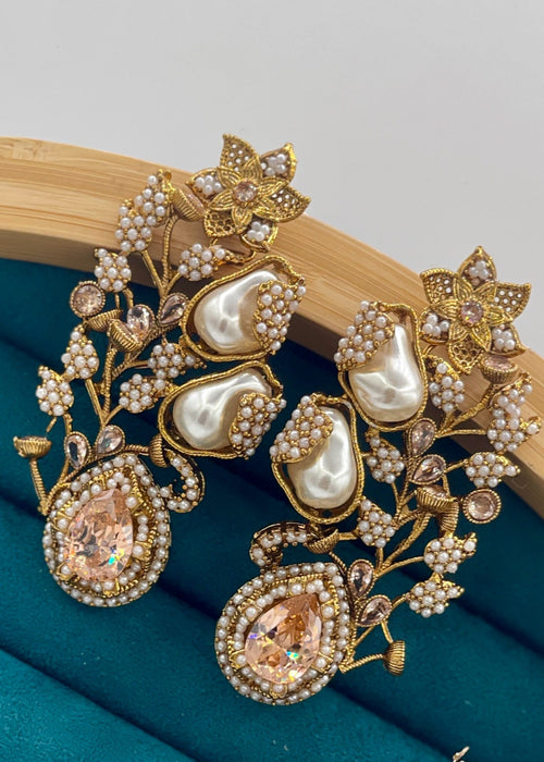 Shop the Gulbahar Luxury Statement Earrings from Zarosh Jewel