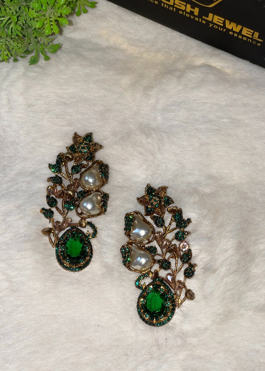 Shop the Gulbahar Luxury Statement Earrings from Zarosh Jewel