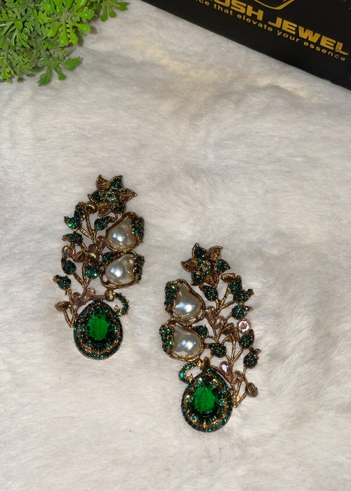Shop the Gulbahar Luxury Statement Earrings from Zarosh Jewel