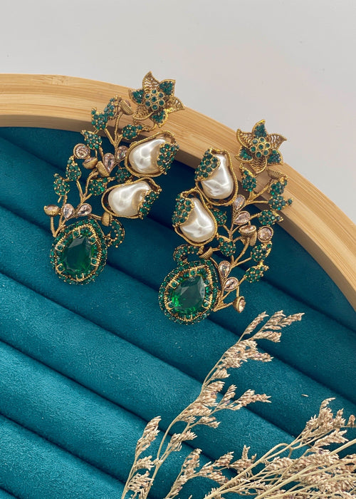 Shop the Gulbahar Luxury Statement Earrings from Zarosh Jewel