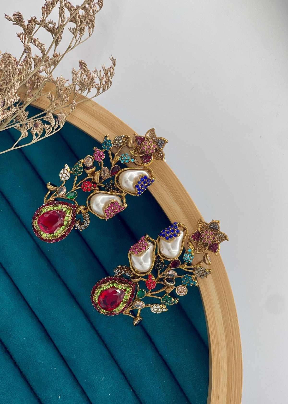 Shop the Gulbahar Luxury Statement Earrings from Zarosh Jewel