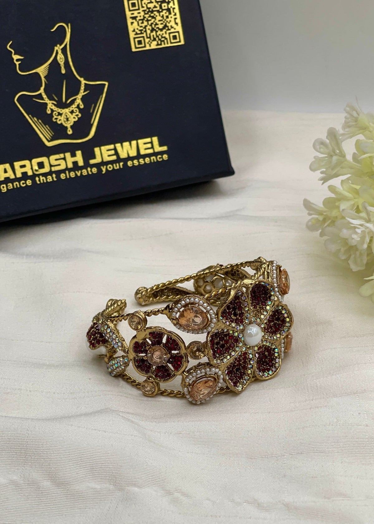 Shop the Gulnaar Bangle from Zarosh Jewel