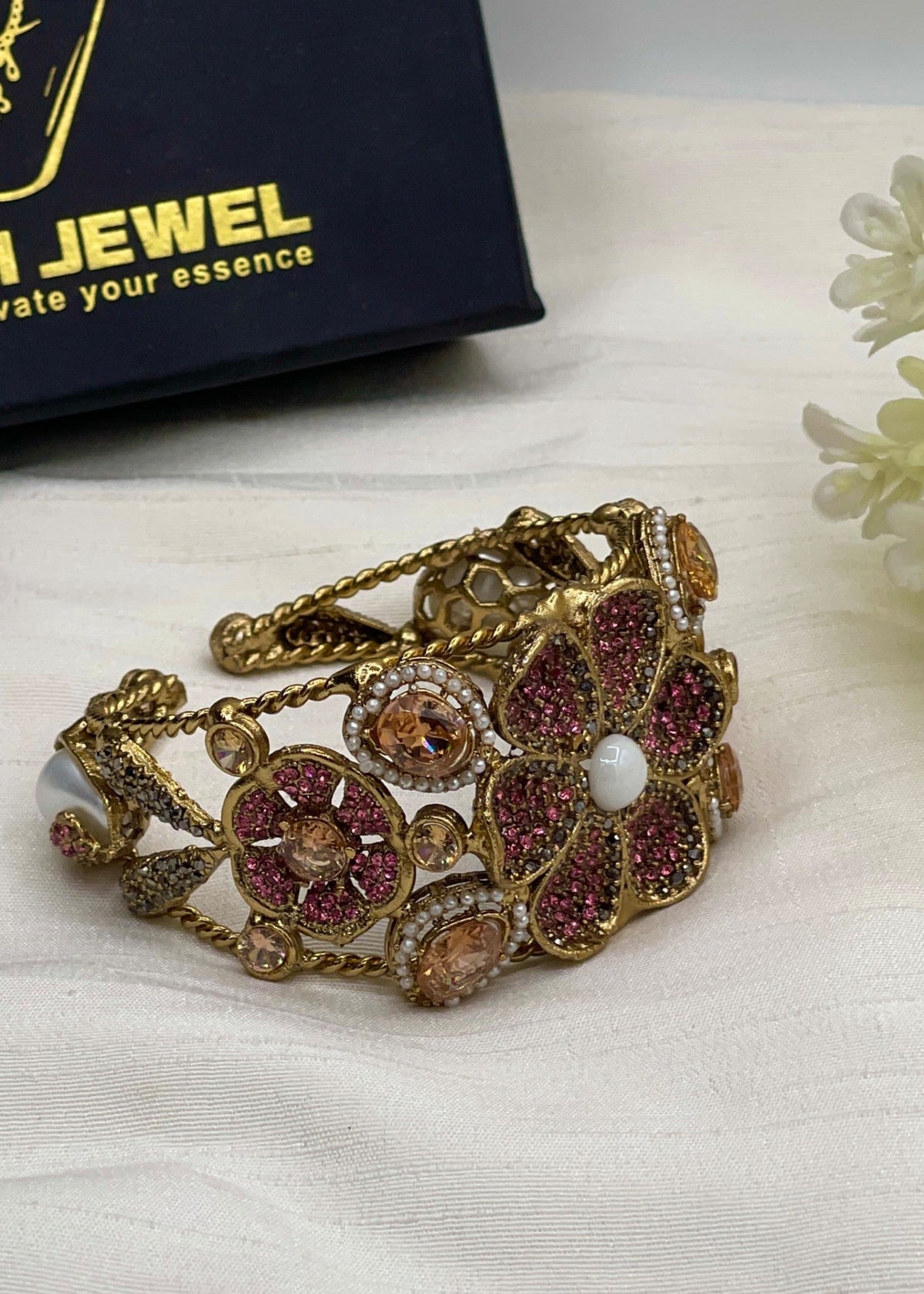 Shop the Gulnaar Bangle from Zarosh Jewel