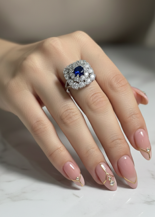 Shop the Gulsher Floral Ring from Zarosh Jewel