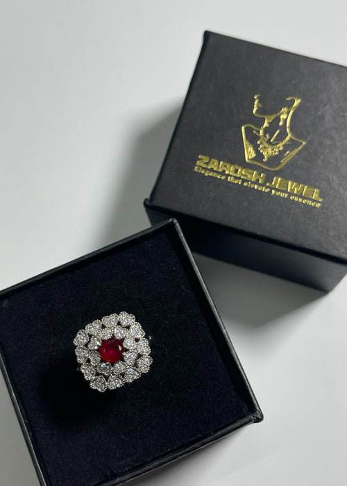 Shop the Gulsher Floral Ring from Zarosh Jewel