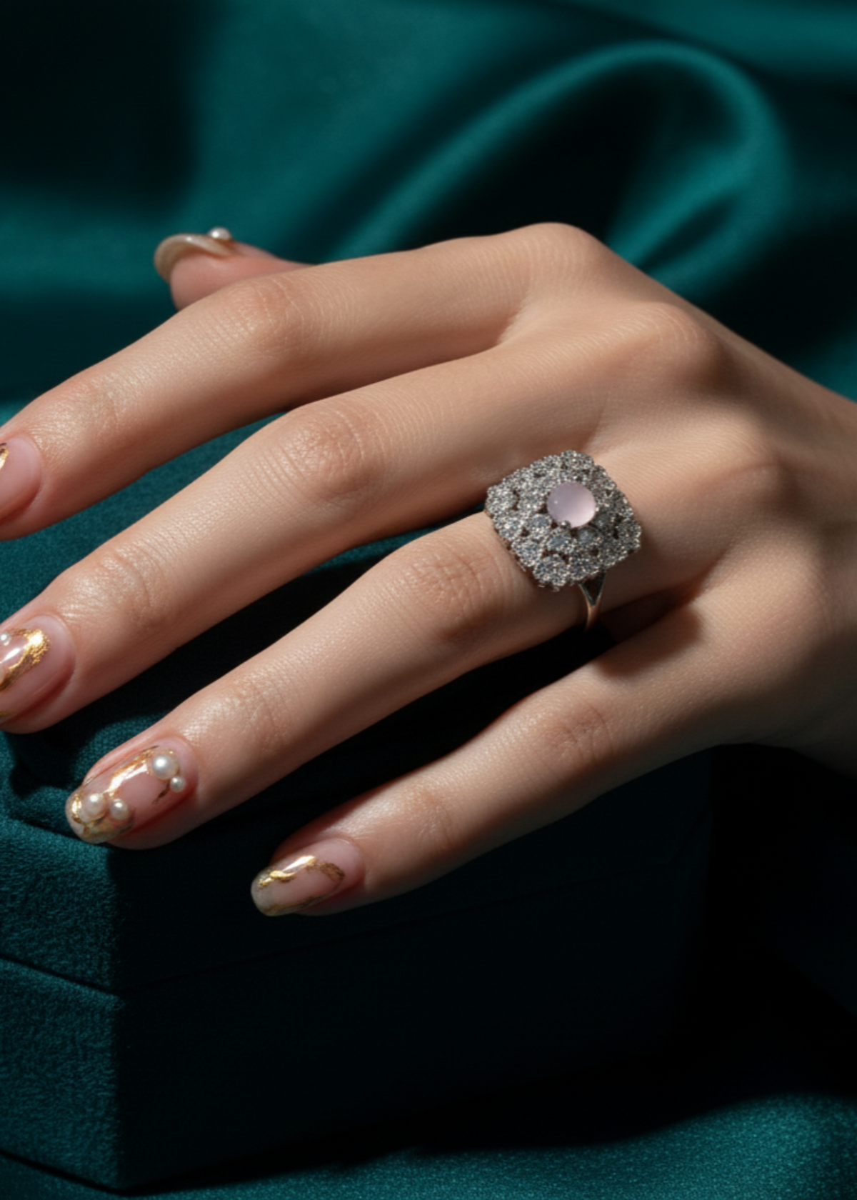 Shop the Gulsher Floral Ring from Zarosh Jewel