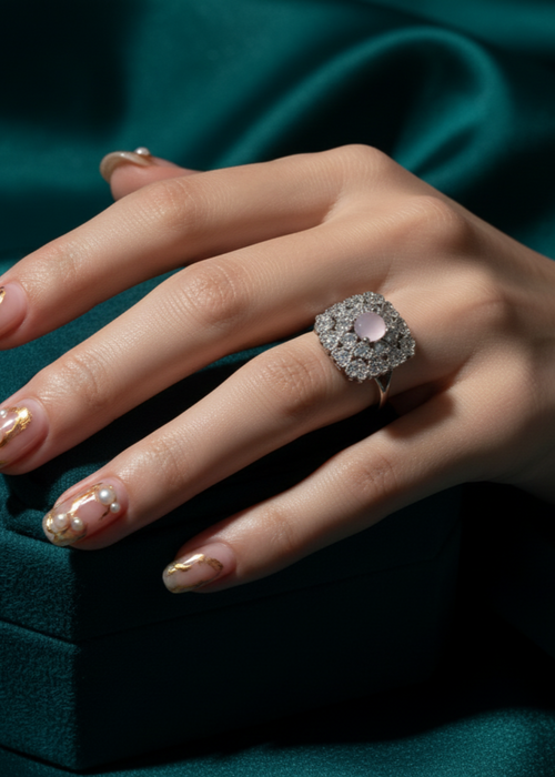 Shop the Gulsher Floral Ring from Zarosh Jewel