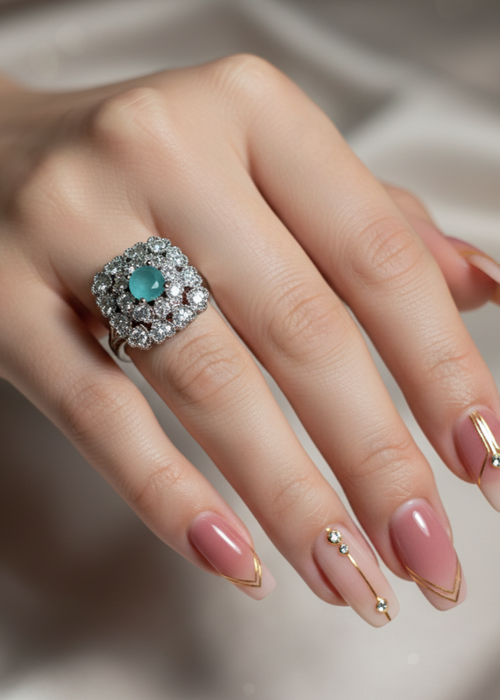Shop the Gulsher Floral Ring from Zarosh Jewel