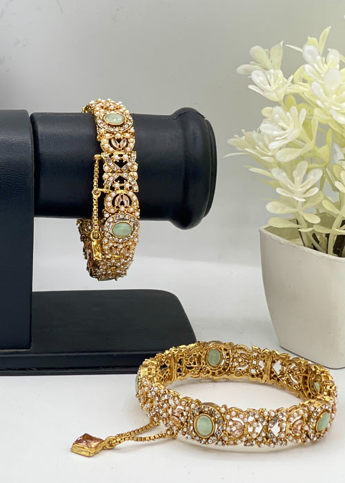 Shop the Hafsa Openable Bangle Set from Zarosh Jewel