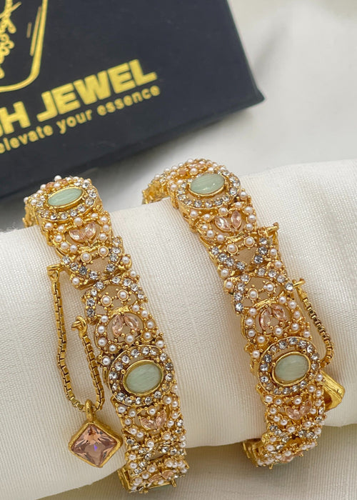 Shop the Hafsa Openable Bangle Set from Zarosh Jewel