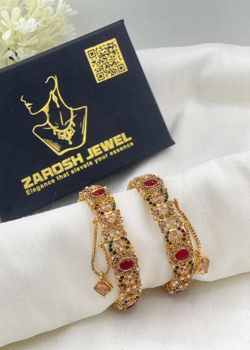 Shop the Hafsa Openable Bangle Set from Zarosh Jewel