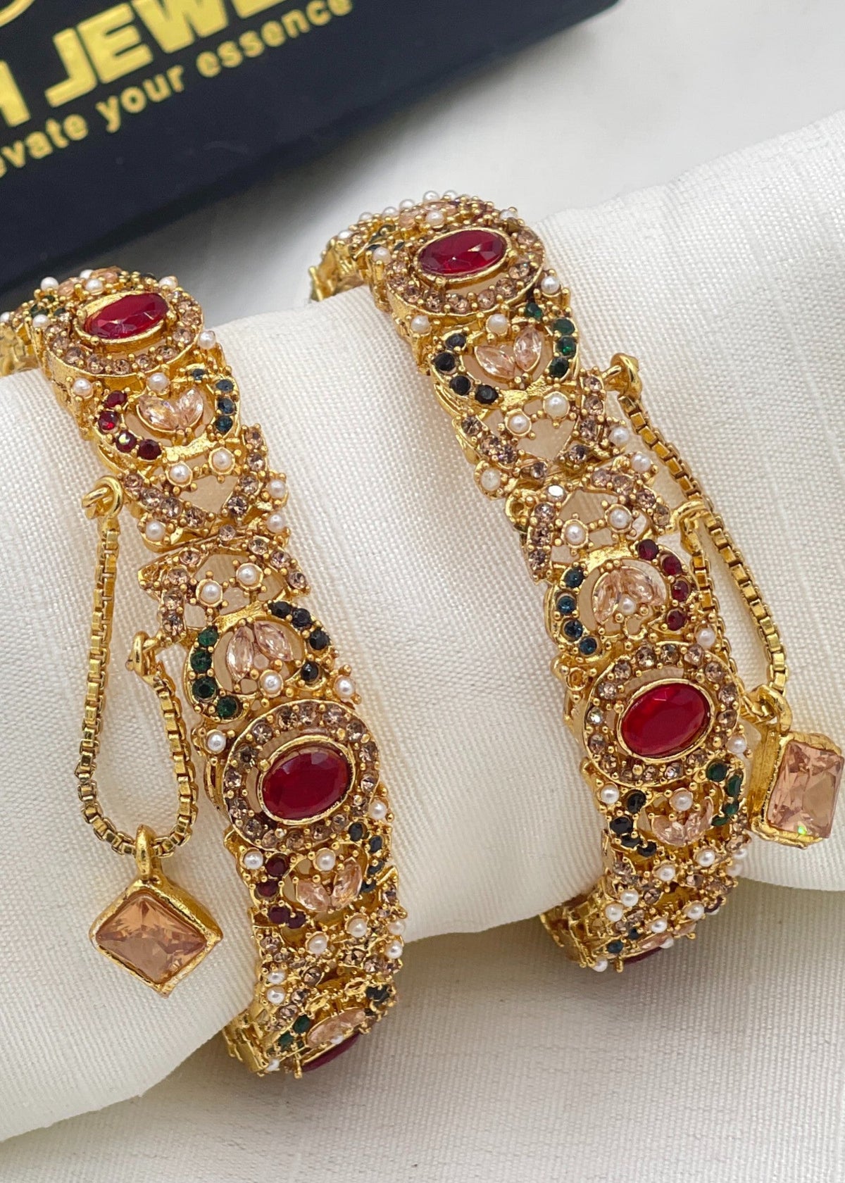 Shop the Hafsa Openable Bangle Set from Zarosh Jewel