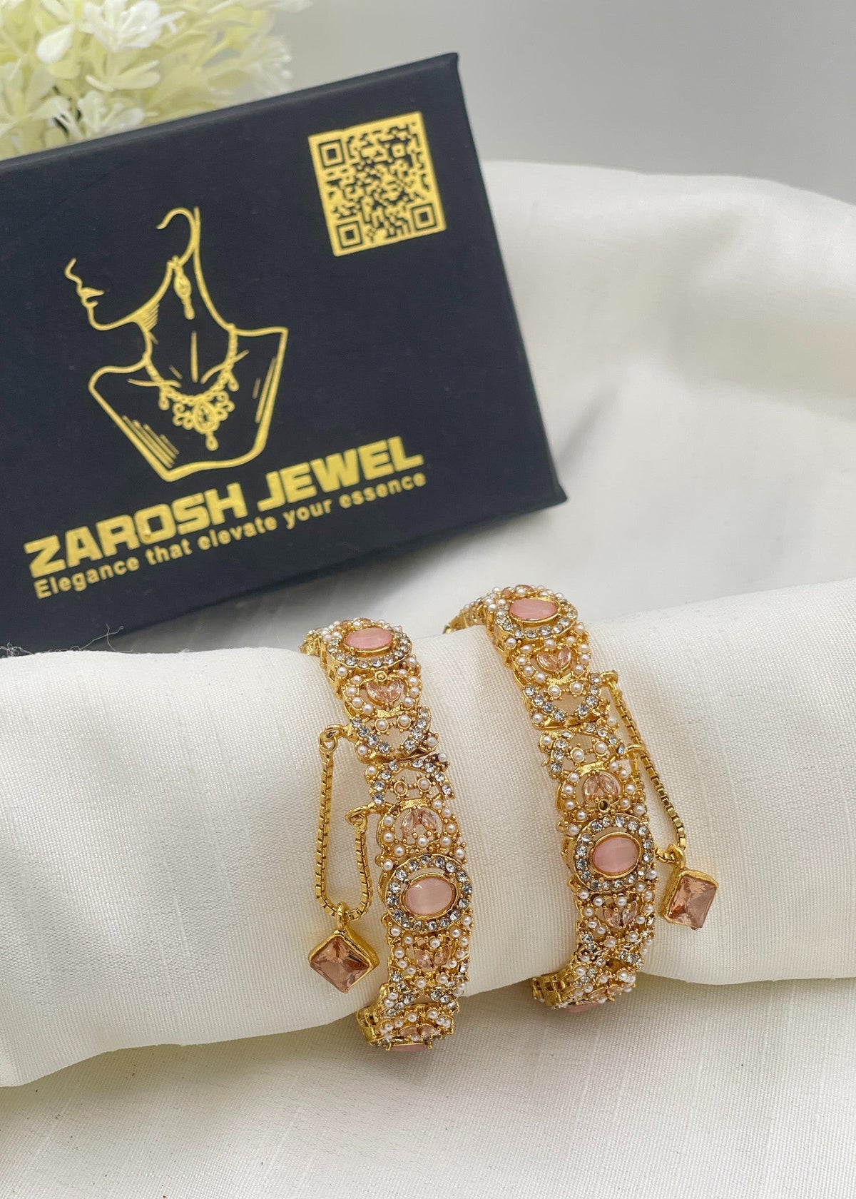 Shop the Hafsa Openable Bangle Set from Zarosh Jewel