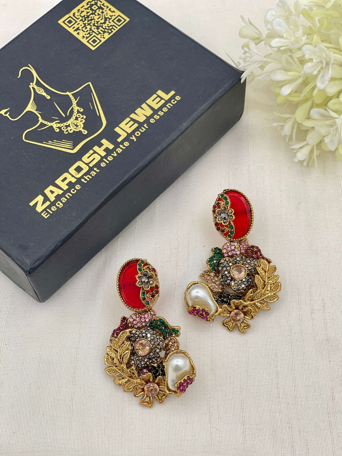 Shop the Hajira Traditional Earring from Zarosh Jewel