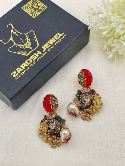 Shop the Hajira Traditional Earring from Zarosh Jewel