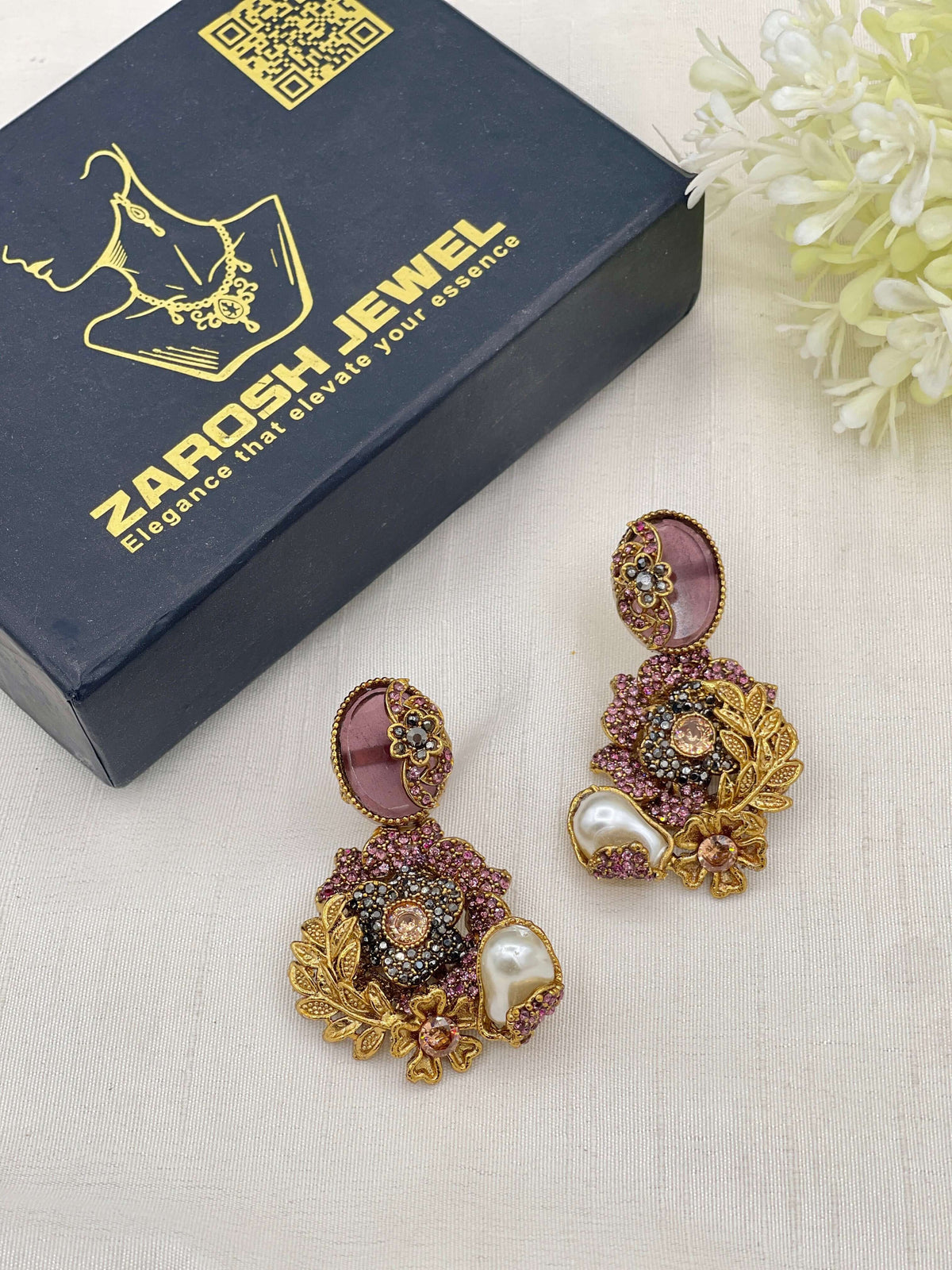 Shop the Hajira Traditional Earring from Zarosh Jewel