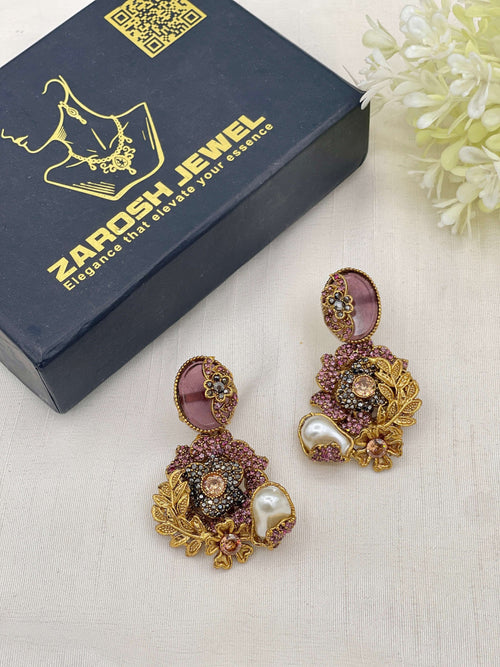 Shop the Hajira Traditional Earring from Zarosh Jewel