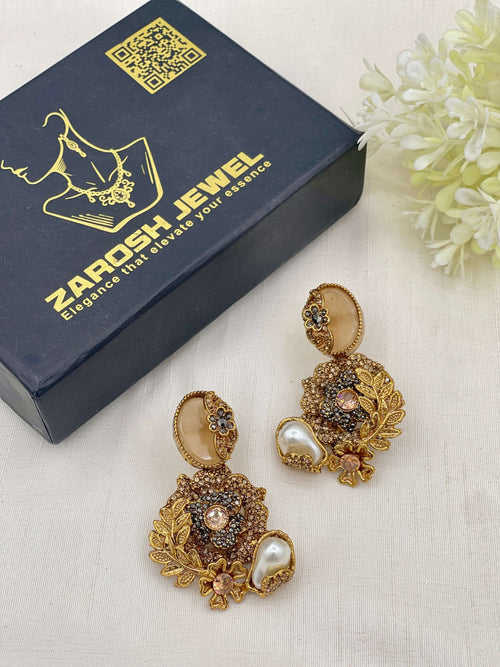 Shop the Hajira Traditional Earring from Zarosh Jewel