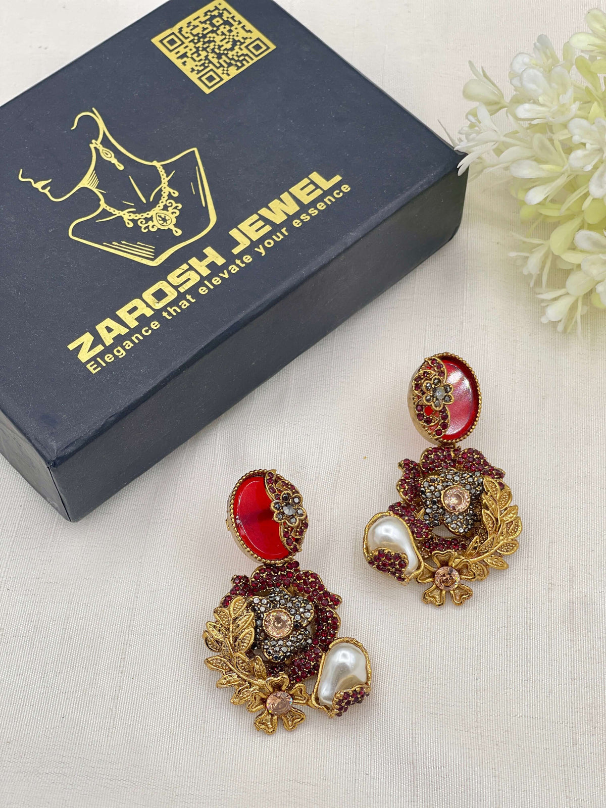 Shop the Hajira Traditional Earring from Zarosh Jewel