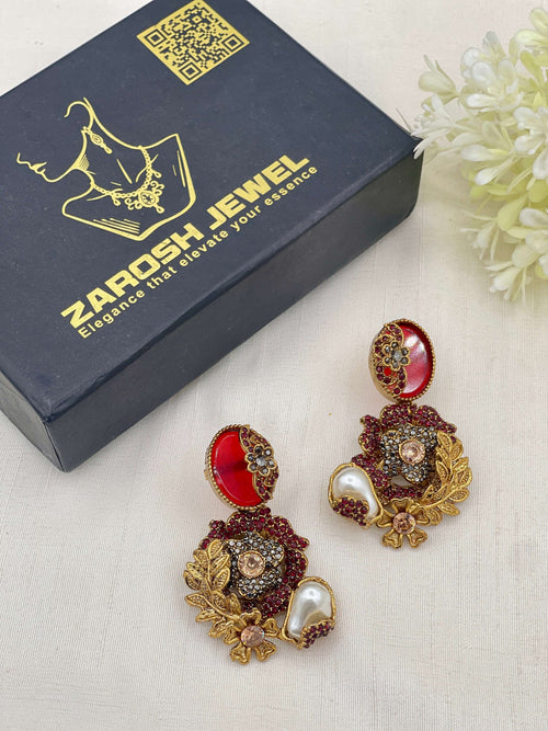 Shop the Hajira Traditional Earring from Zarosh Jewel