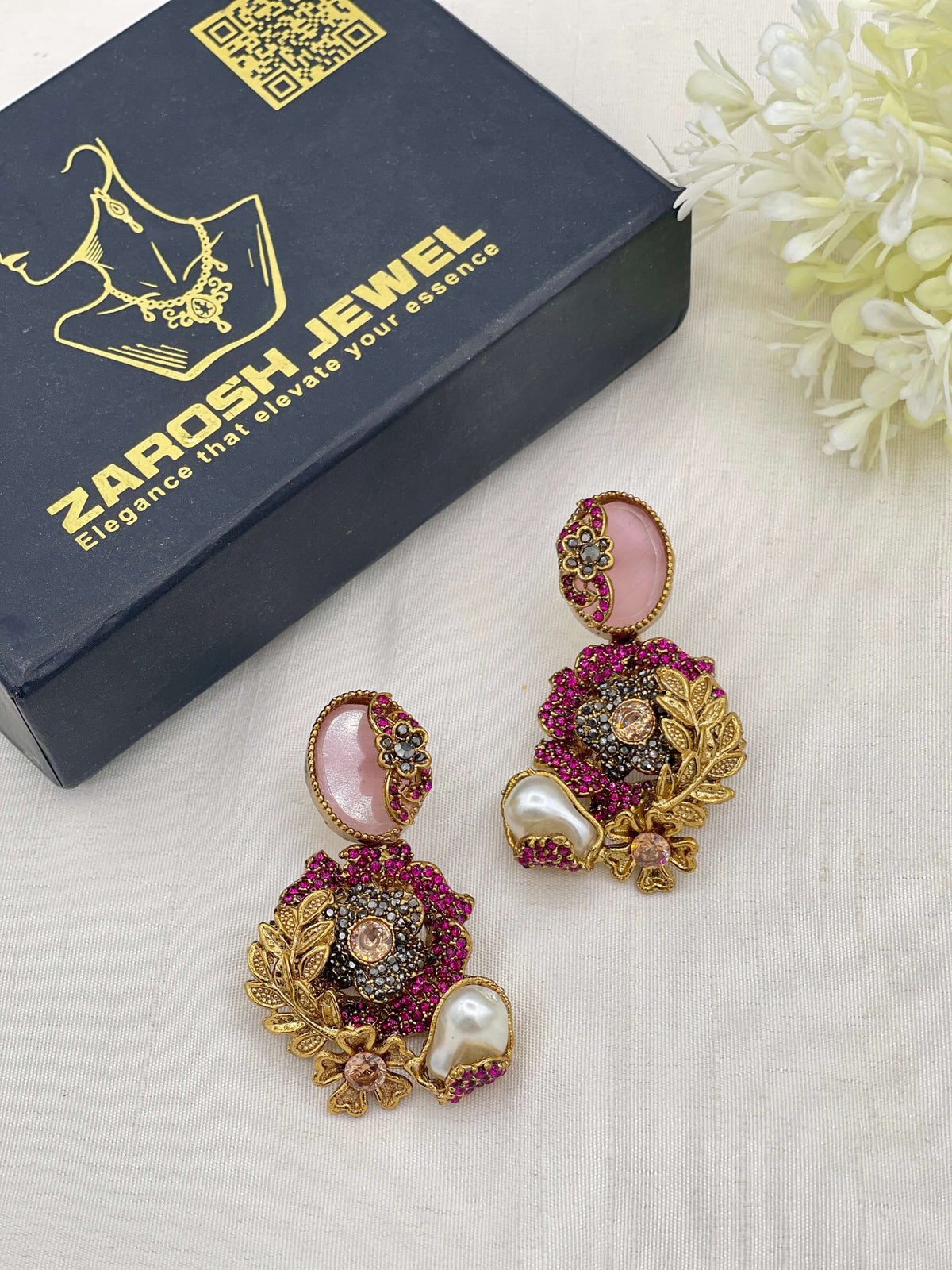 Shop the Hajira Traditional Earring from Zarosh Jewel