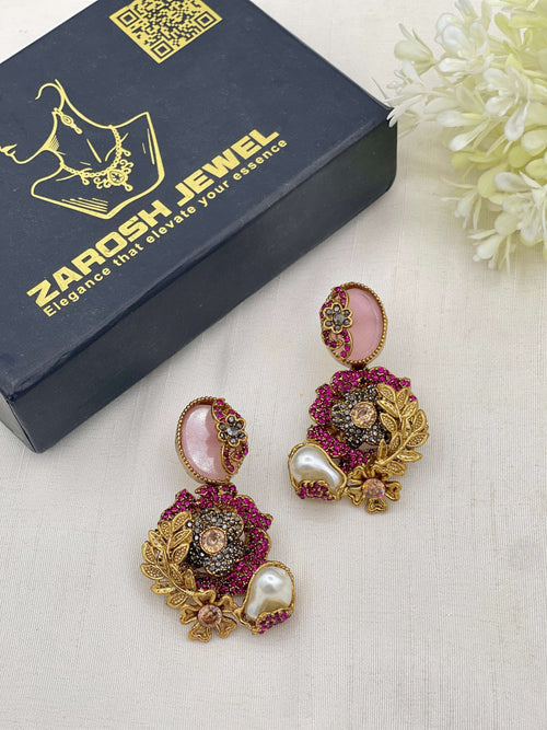 Shop the Hajira Traditional Earring from Zarosh Jewel