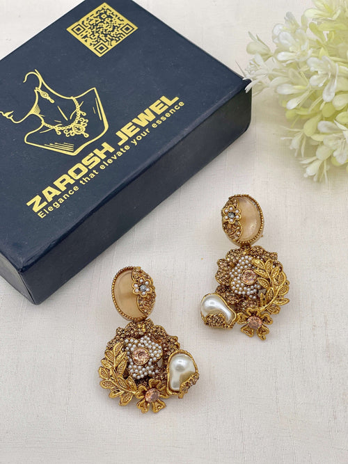 Shop the Hajira Traditional Earring from Zarosh Jewel