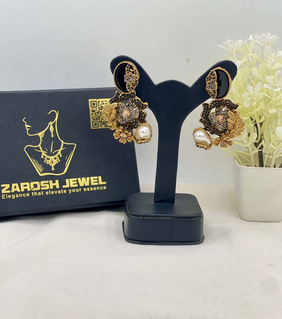 Shop the Hajira Traditional Earring from Zarosh Jewel