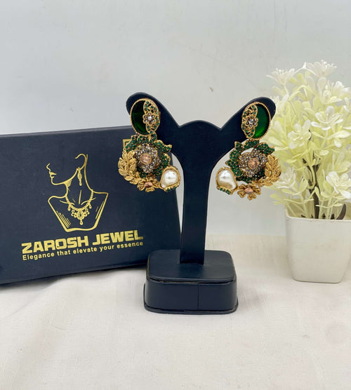 Shop the Hajira Traditional Earring from Zarosh Jewel