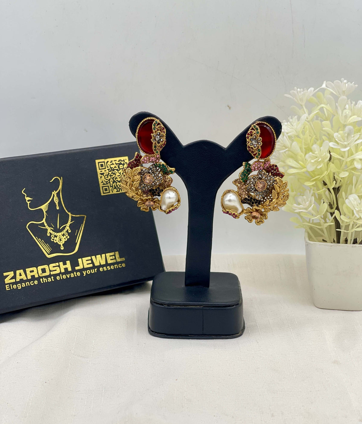 Shop the Hajira Traditional Earring from Zarosh Jewel