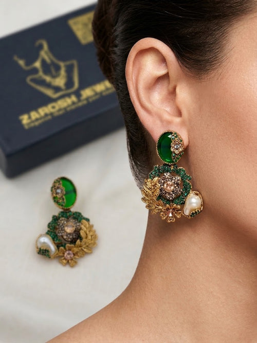 Shop the Hajira Traditional Earring from Zarosh Jewel