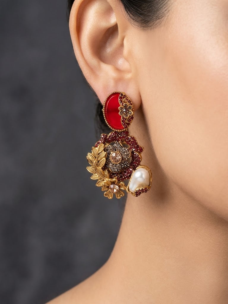 Shop the Hajira Traditional Earring from Zarosh Jewel