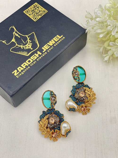 Shop the Hajira Traditional Earring from Zarosh Jewel
