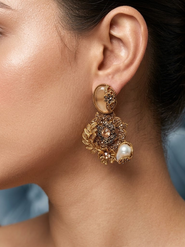 Shop the Hajira Traditional Earring from Zarosh Jewel