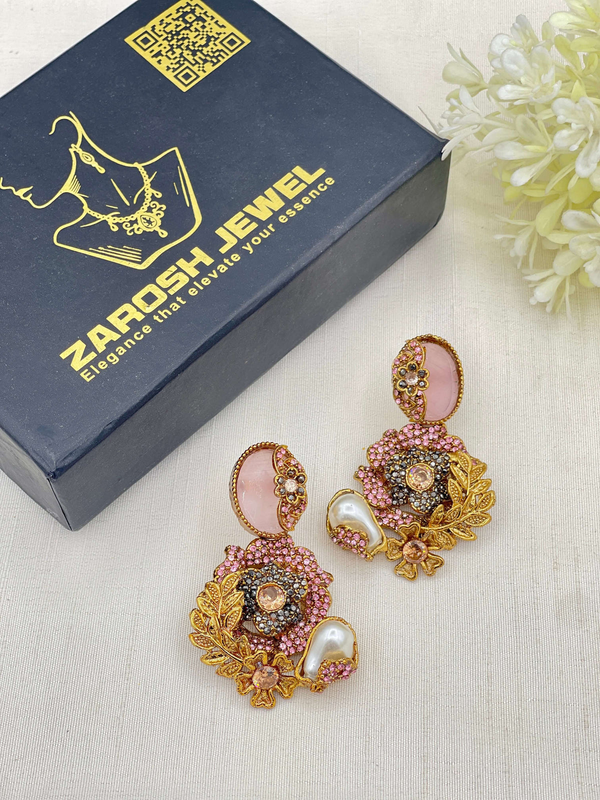 Shop the Hajira Traditional Earring from Zarosh Jewel