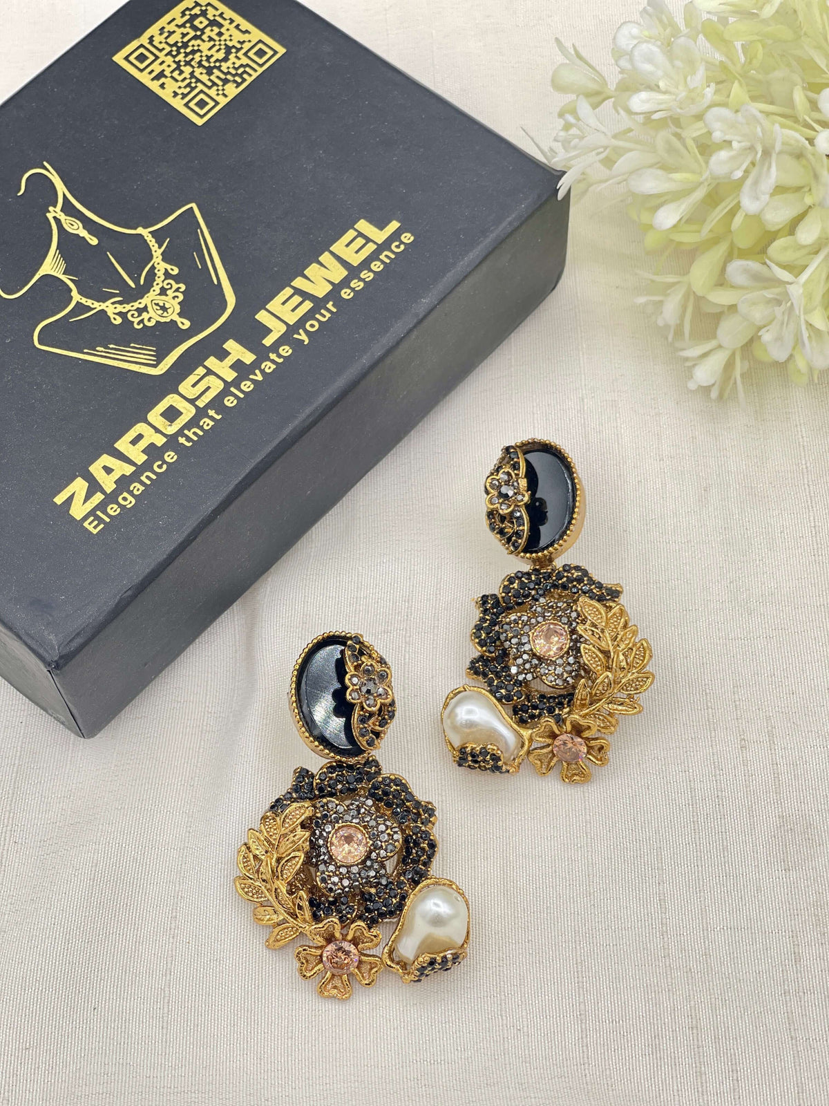 Shop the Hajira Traditional Earring from Zarosh Jewel
