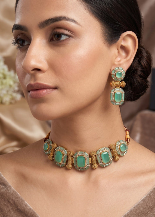 Shop the Hala Heritage Choker Set from Zarosh Jewel