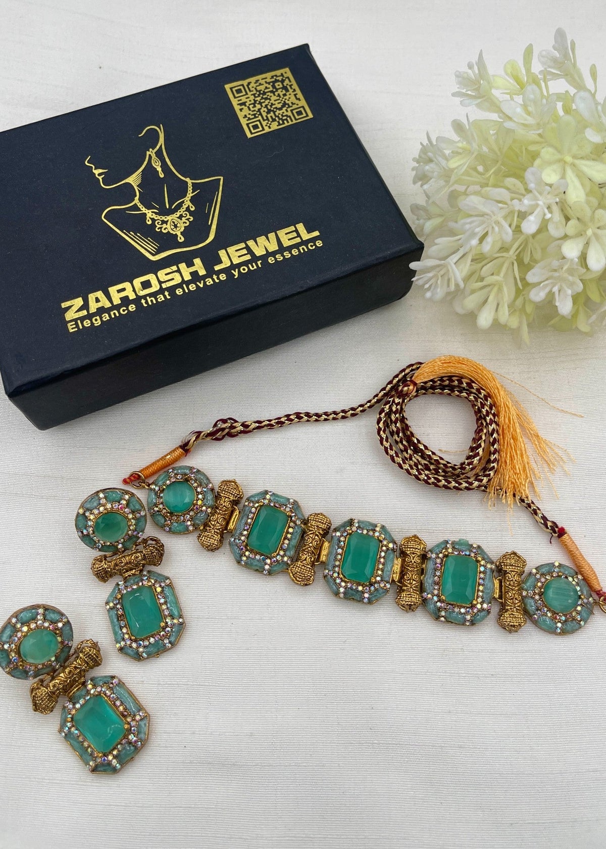 Shop the Hala Heritage Choker Set from Zarosh Jewel