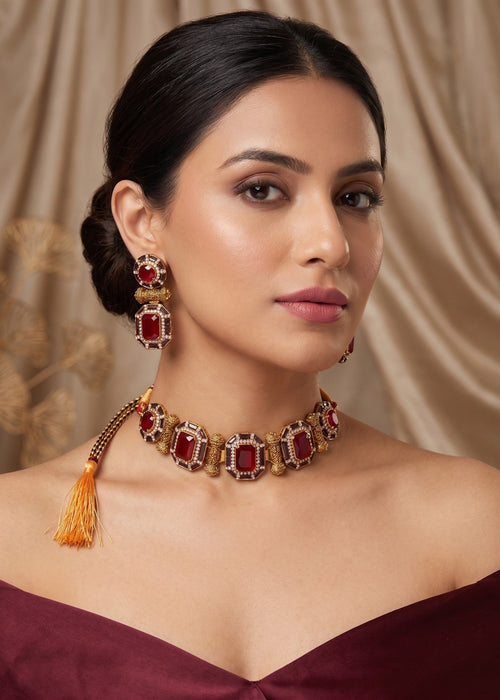 Shop the Hala Heritage Choker Set from Zarosh Jewel