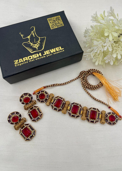 Shop the Hala Heritage Choker Set from Zarosh Jewel