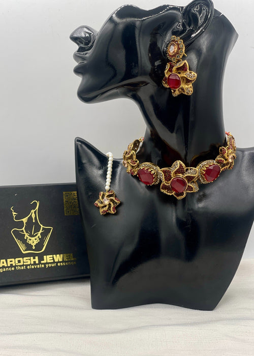 Shop the Hameeda Premuim Choker Set from Zarosh Jewel