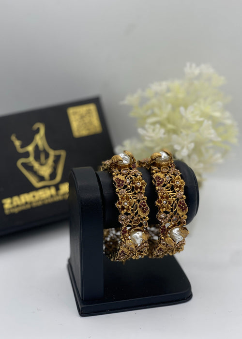 Shop the Hamsini Openable Bangles from Zarosh Jewel